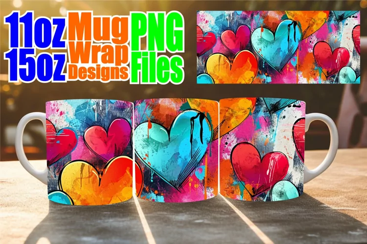 Sublimation Mug Wrap - Romantic Expressions