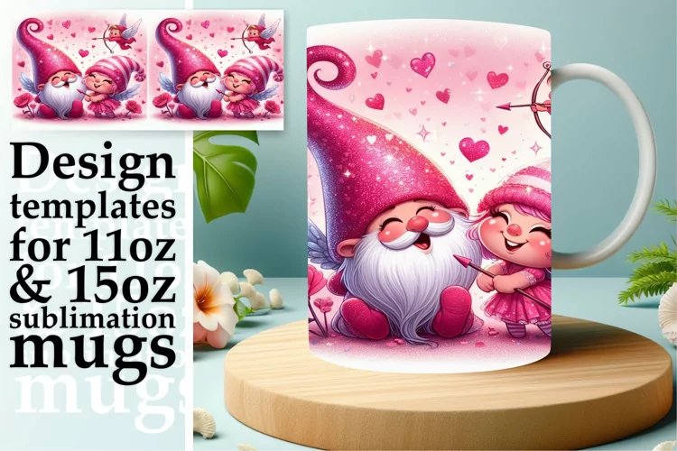 Adorable Gnome Sublimation Cups