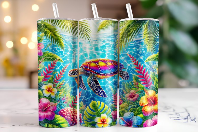 Turtle Tumbler Wrap | Sublimation | Tumblers
