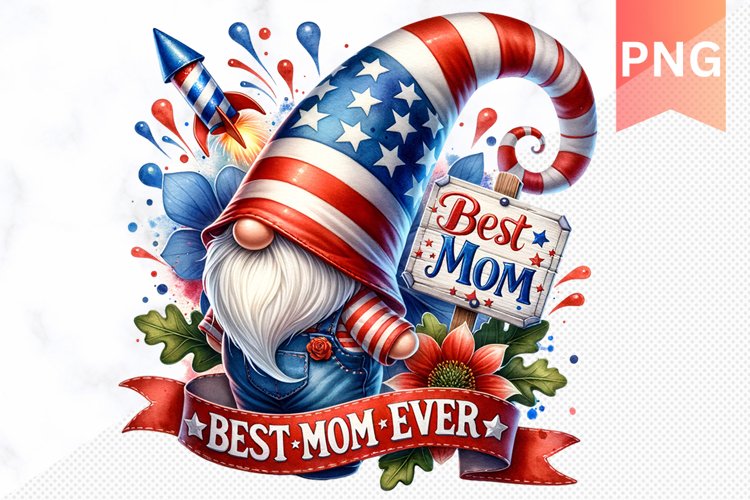 4th Of July Gnome Clipart Image 20