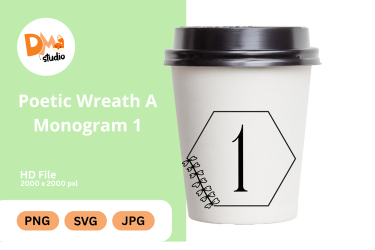 Poetic Wreath Monogram Logo