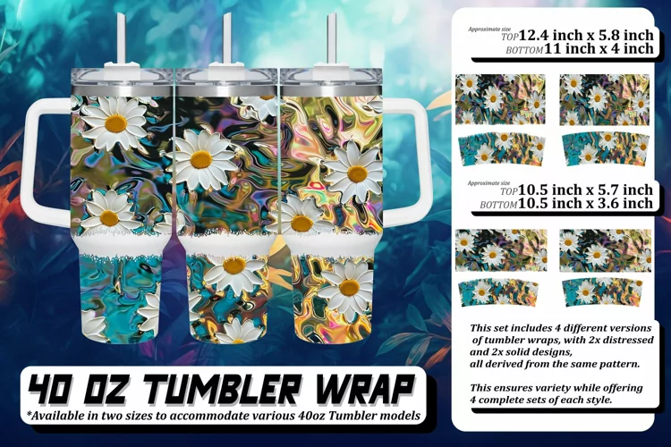 Blossom Bliss Tumbler Wrap 40oz