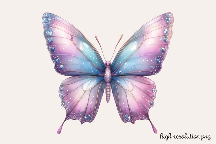 Pink Butterfly Clipart Image 5