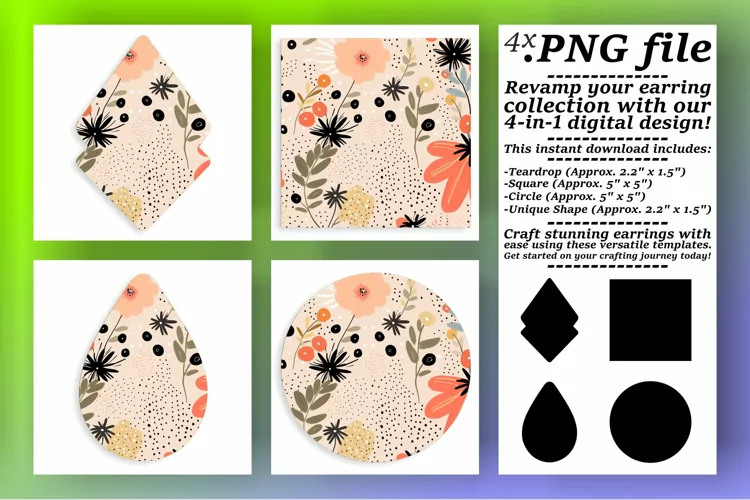 Whimsy Meets Boho: Sublimation Flower Charms