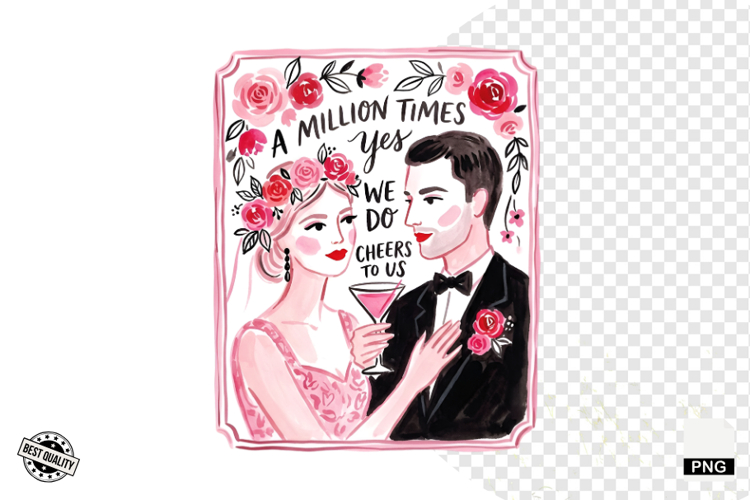 Summer Wedding Love Clipart example image 1