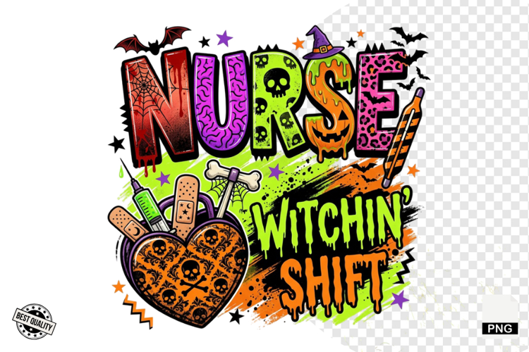 Halloween Nurse PNG Sublimation