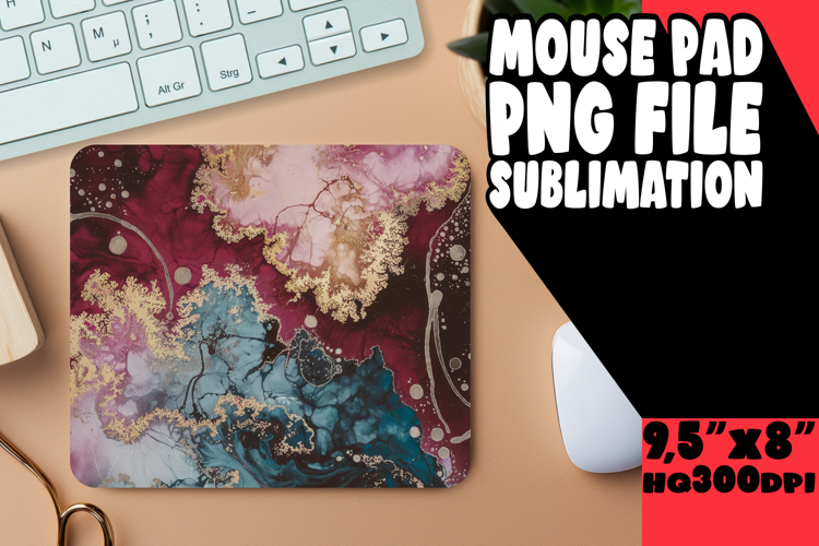 ENCHANTED DESK PAD SUBLIMATION STYLE, Abstract Pattern