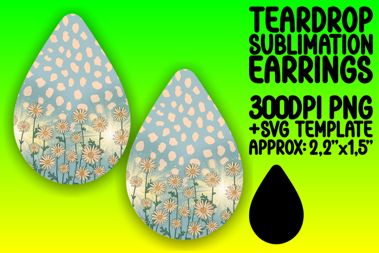 Creative Teardrop Design for Craft Projects , Leopard Print example image 1