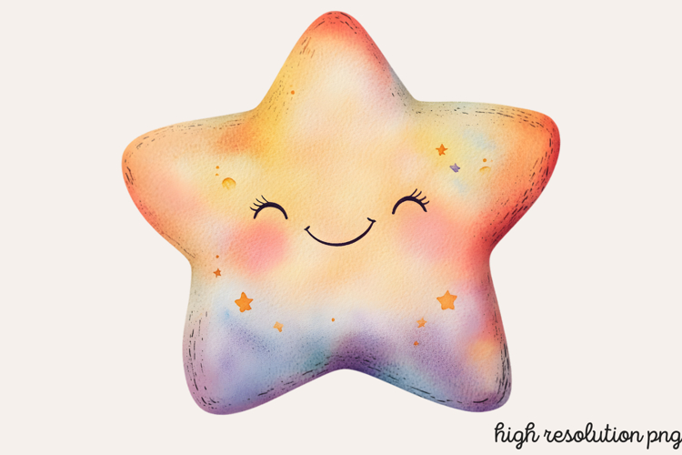 Cute Space Nursery Clipart Sublimation PNG