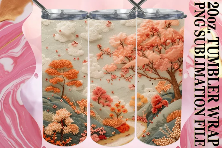 Beauty View Springtime Tumbler Sleeve - 20oz