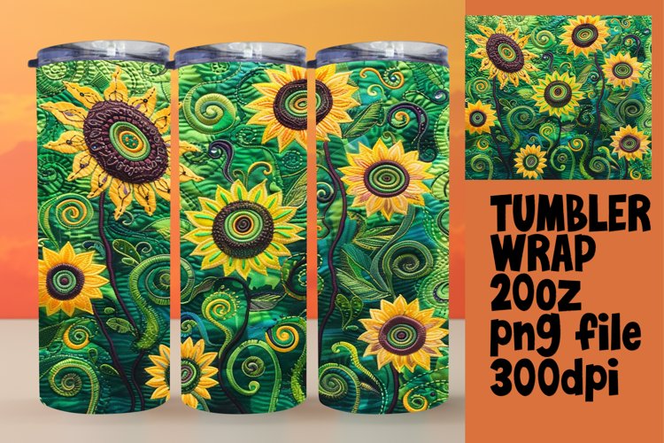 Funky Abstract 20oz Tumbler Design example image 1
