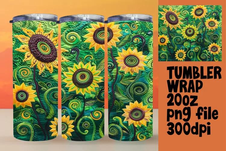 Funky Abstract 20oz Tumbler Design