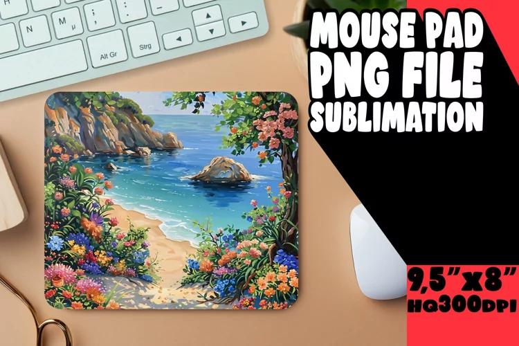 Idyllic Landscape Mouse Pad Design