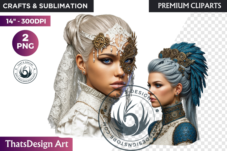 Steampunk Winter Fantasy Sublimation Graphics PNG clipart