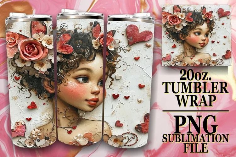 Sublimation Art: Love on Tumblers