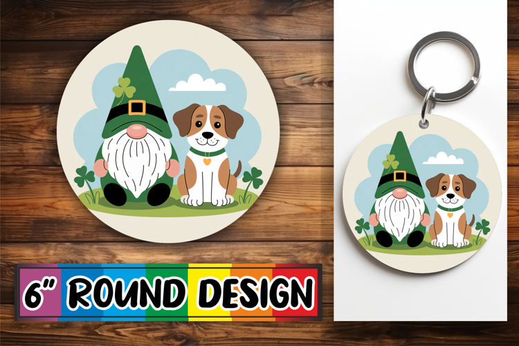 Bright Round Ornaments Sublimation, St Patricks
