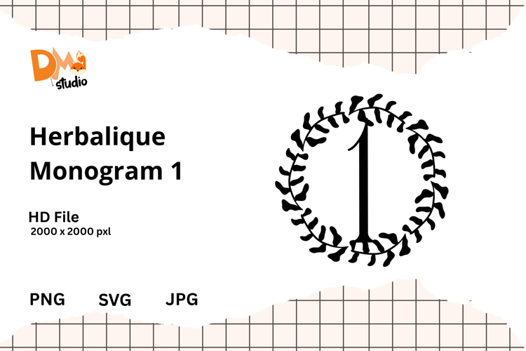 Floral Monogram Letter Svg Image 5