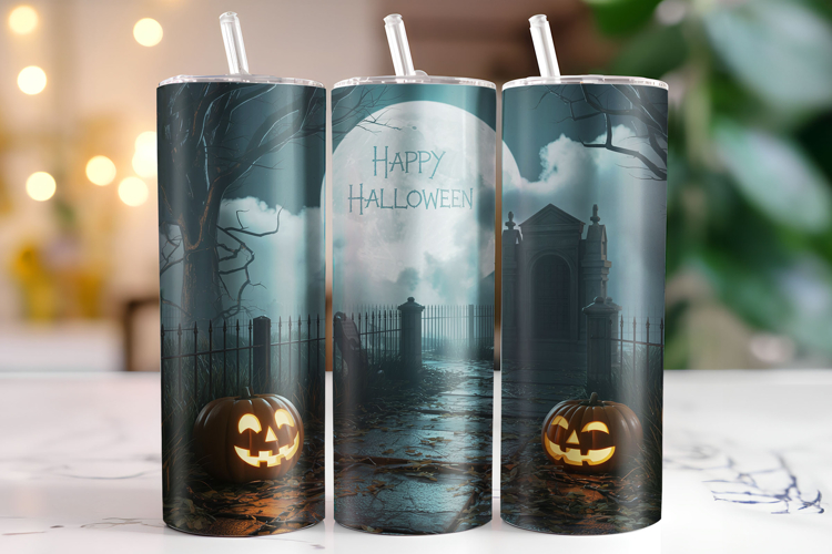 Happy Halloween Tumbler Wrap | Sublimation | Tumblers