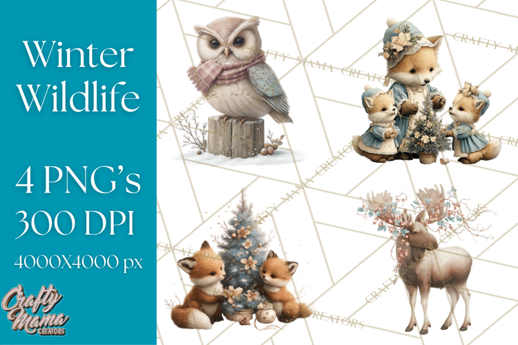 Winter Animals Clipart Image 4