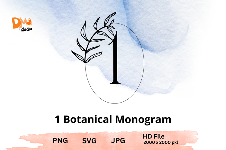 Leaf Monogram Svg Image 11