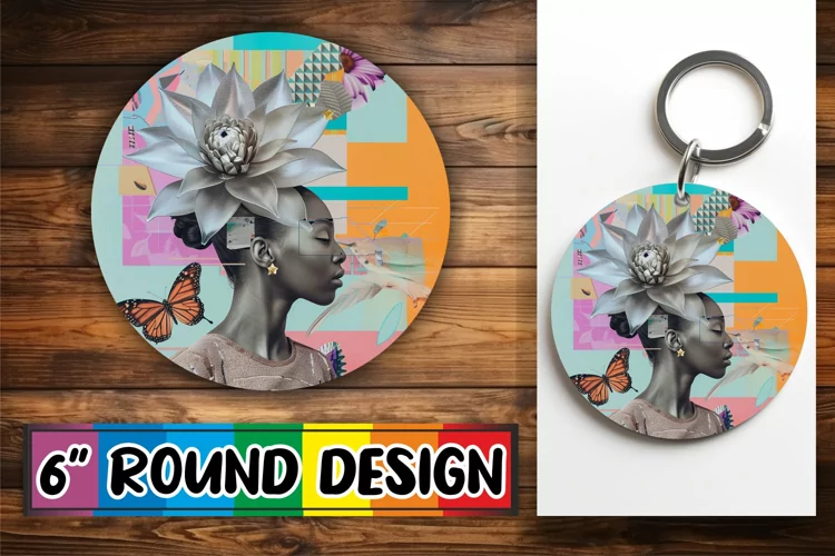 Afro Woman Artistic Tumbler Wrap Abstract Style PNG
