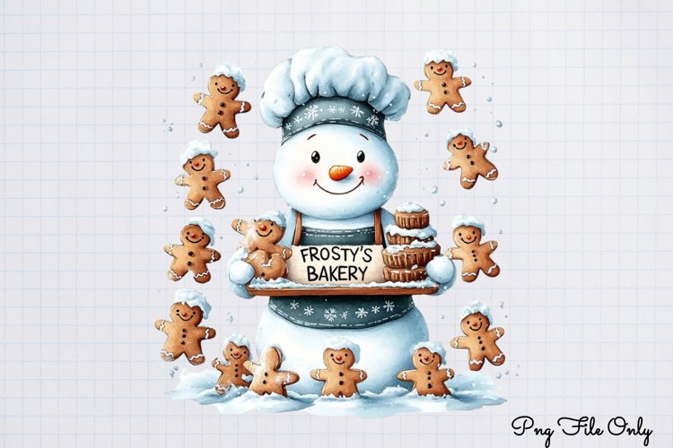 Cute Snowman Clipart Image 18