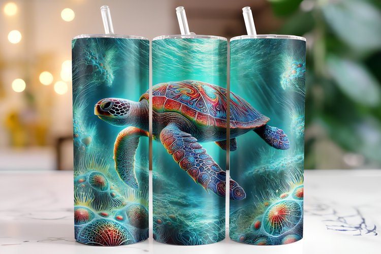 Turtle Tumbler Wrap | Sublimation | Tumblers