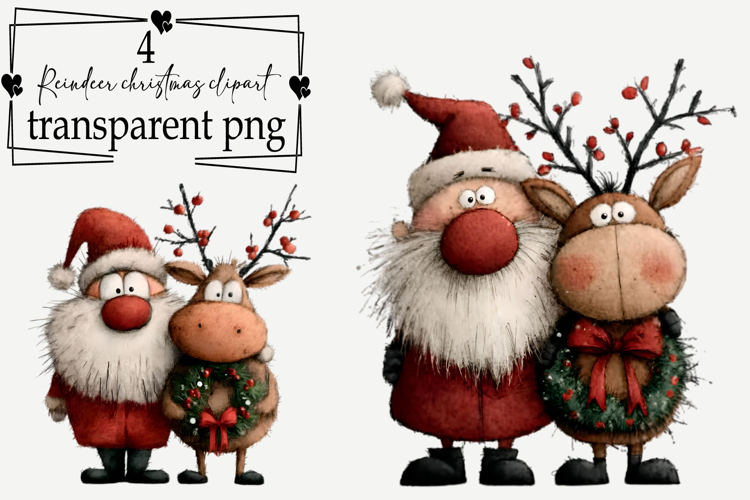 Christmas Reindeer Clipart Image 5