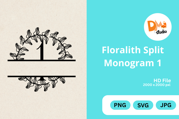 Floral Monogram Letter Svg Image 12