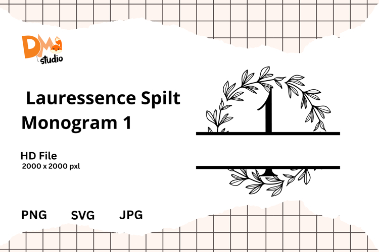 Floral Monogram Letter Svg Image 13