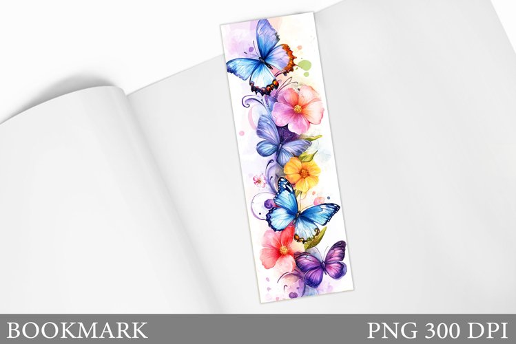 Butterflies Bookmark Design. Butterfly Bookmark Sublimation