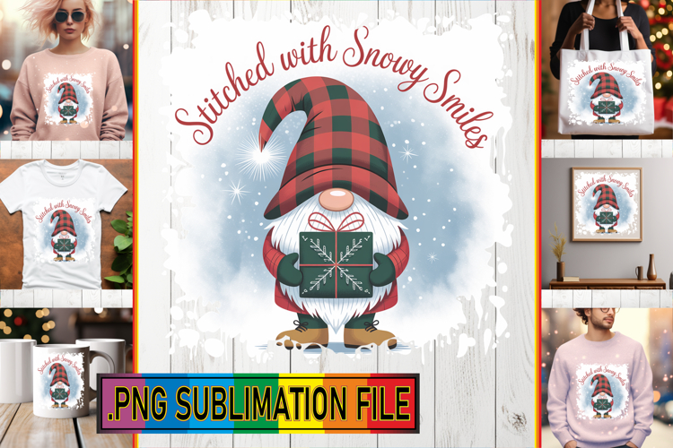 Enchanted TSHIRT Designs PNG, Holiday Gnome