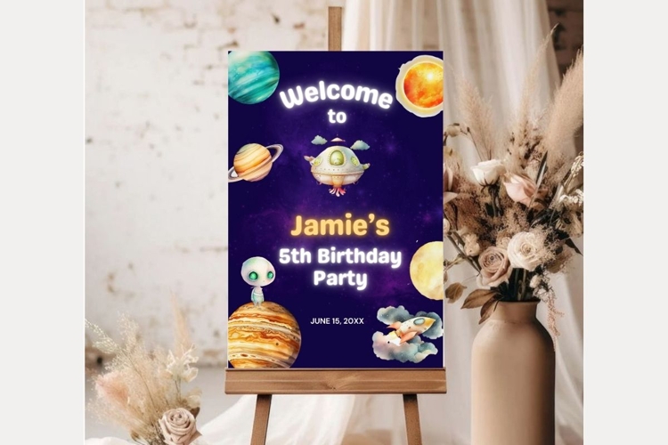 Baby Shower Welcome Sign Template 228 example image 1