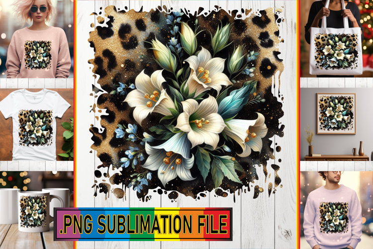 Charming PNG Art for Gifts, Leopard Prints