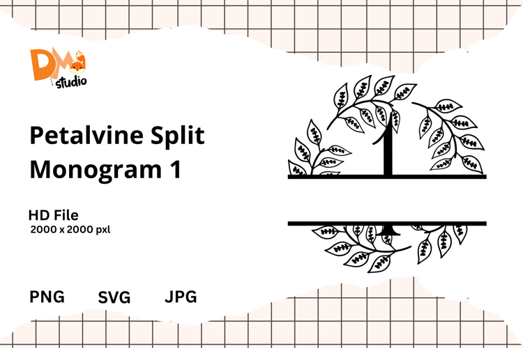 Floral Monogram Letter Svg Image 3