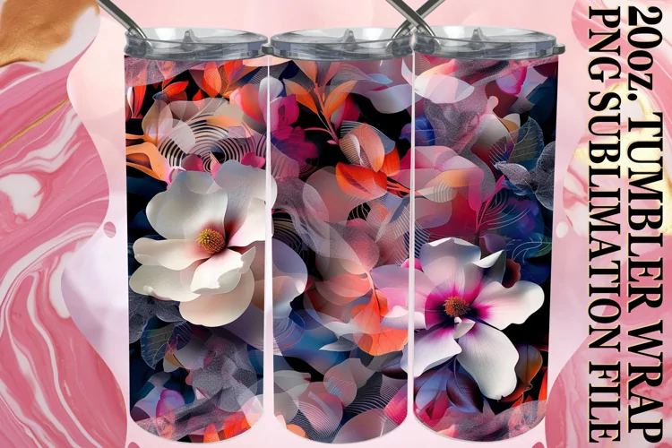 Elegant Springtime Blossom Tumbler Wrap 20oz