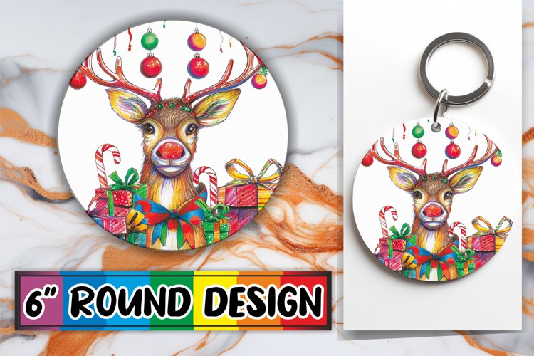 PNG Round Design - Christmas Art Sublimation