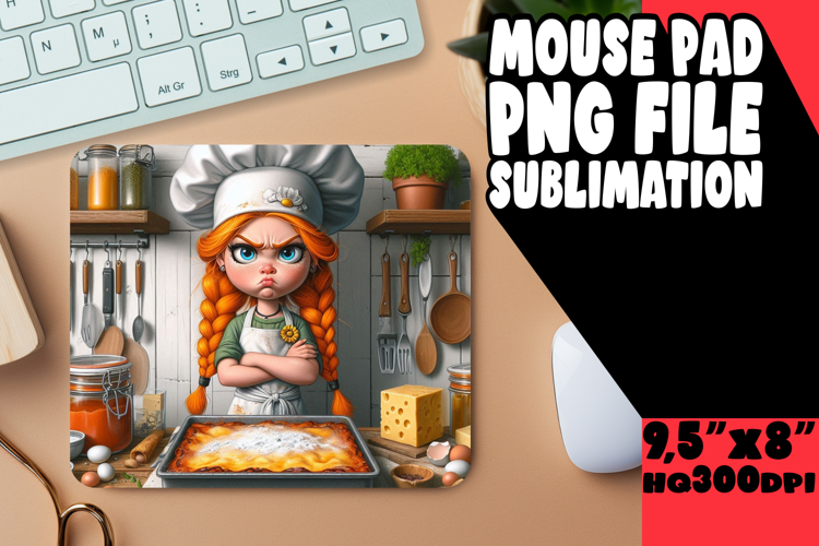 Timeless Mouse Pad Designs Sublimation, Girl Grumpy