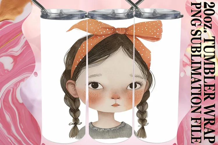 Cheerful Boho Kids Tumbler Sublimation 20oz