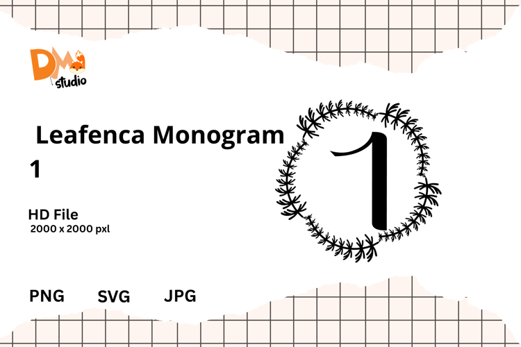 Floral Monogram Letter Svg Image 13