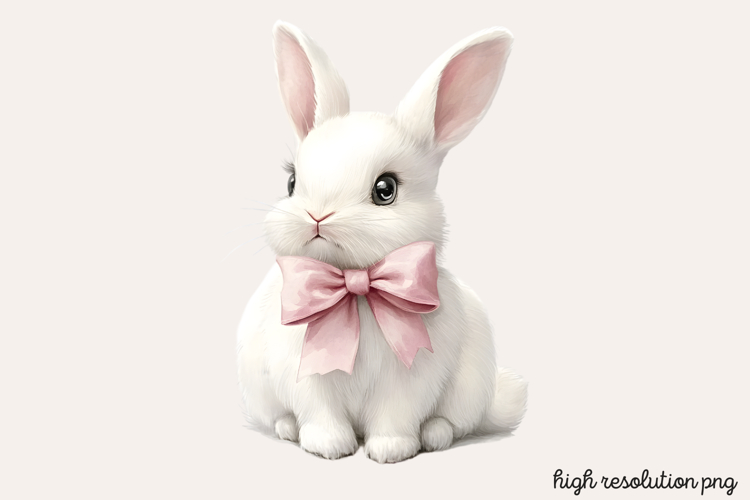 Pastel Pink Easter Watercolor Clipart PNG