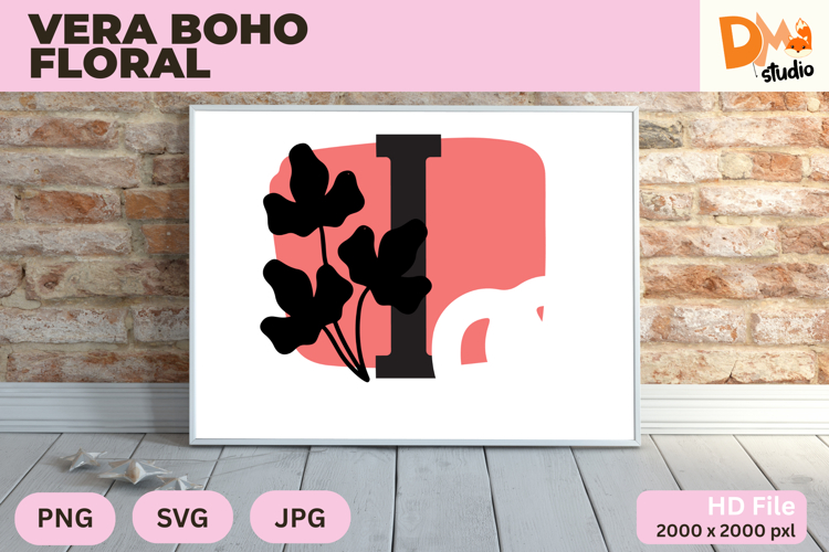 Veranique Boho Floral Monogram