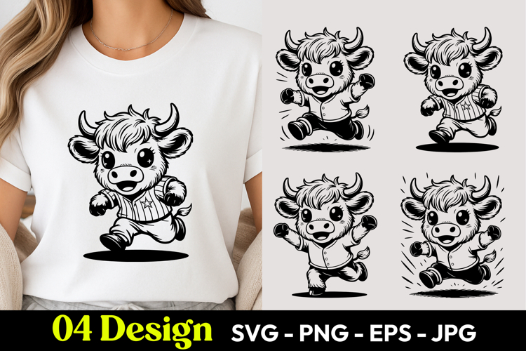 Cute Cartoon Cow Image 21