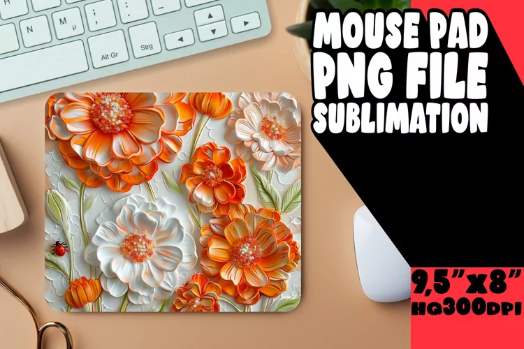 Fresh Springtime Sublimation Mouse Pad