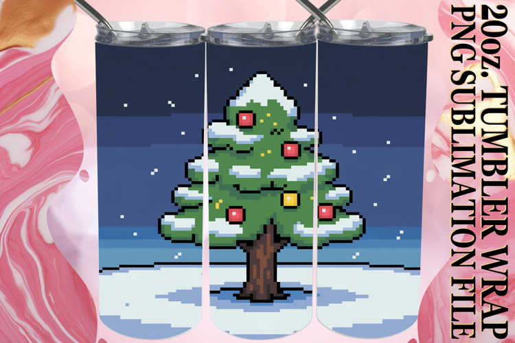 Radiant joy 20oz tumbler wrap, Holiday