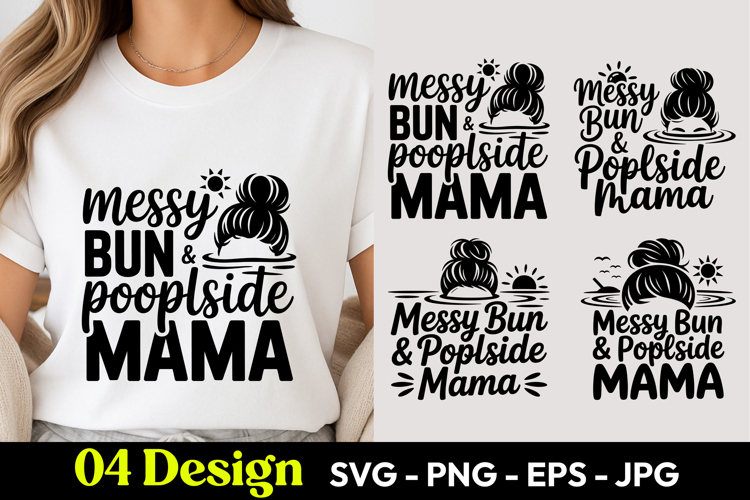Messy Bun PNG Image 7