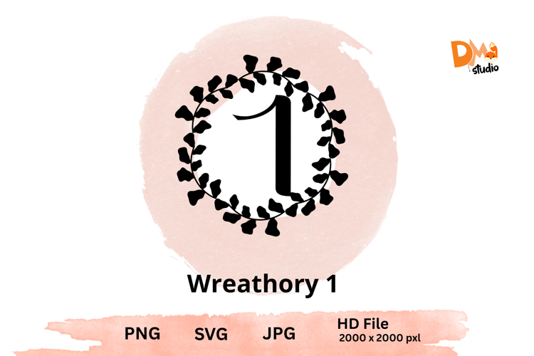 Wreath Monogram SVGs Image 20
