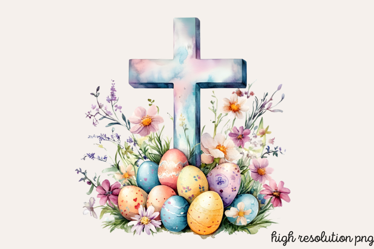 Easter Cross Clipart Image 18