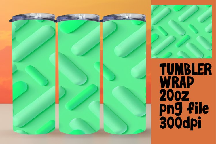 Abstract Neon Harmony Tumblers 20oz example image 1
