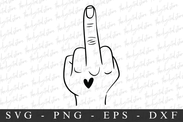 Middle Finger Svg Image 5